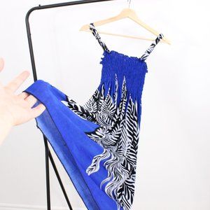 *JINSEMINGXIA Zebra Mini Dress